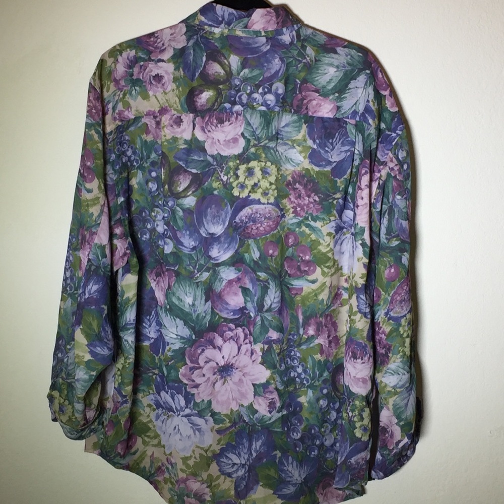 Vintage 1990 Guess LS Boyfriend Print Shirt size‎ L - Picture 2 of 5